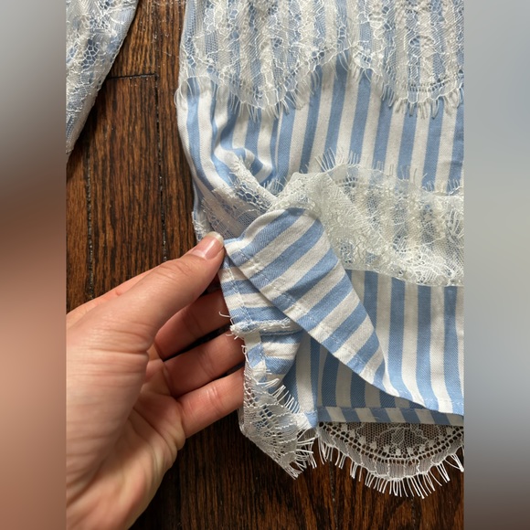 Ruby Road Lace Pinstripe Blouse - Picture 9 of 15